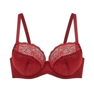 NWT Understance Yara 2.0 32DD Red Lacy Bra